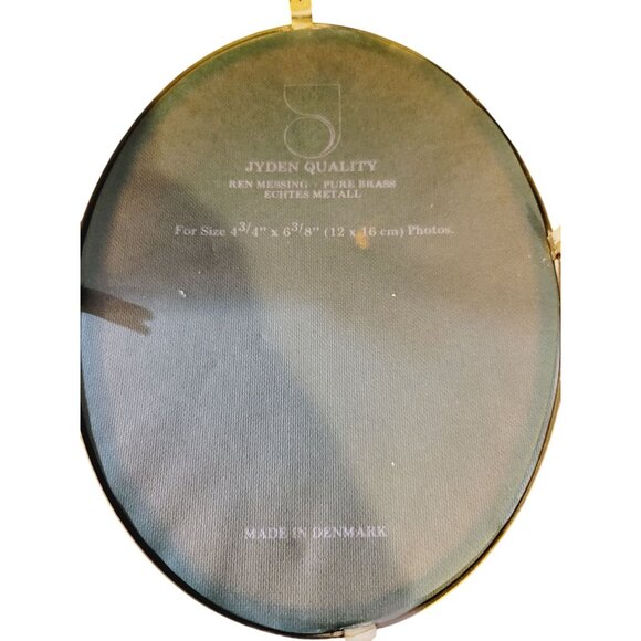 Antique Pressed Dried Flower Wall Hanging or Tabletop Brass Frame Denmark - Picture 5 of 6